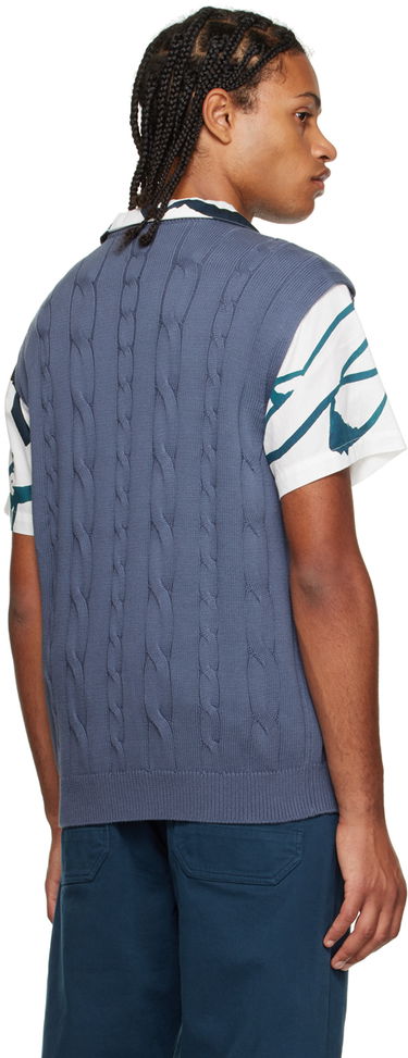 Sveter Paul Smith PS Paul Smith Cable Knit Vest Modrá | M2R-244YE-L21934-43, 2