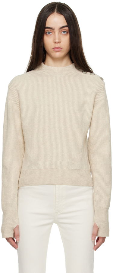 Sveter rag & bone Nancy Ribbed Knit Sweater Béžová | WAS22HS024TL24, 0