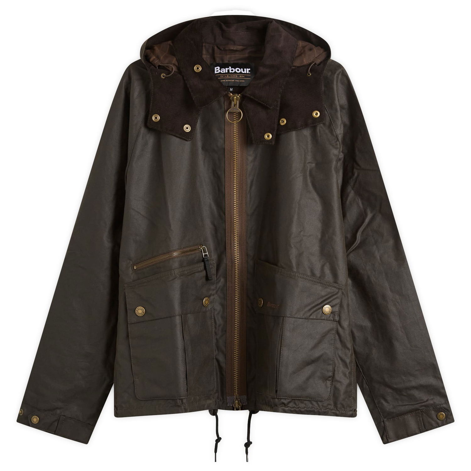Bunda Barbour Re-Engineered Bardon Spey Wax Jacket, Size Large Zelené | MWX2482OL71, 1