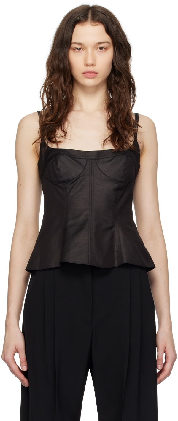Tielko Stella McCartney Peplum Camisole Čierna | 6T01583DU401, 0