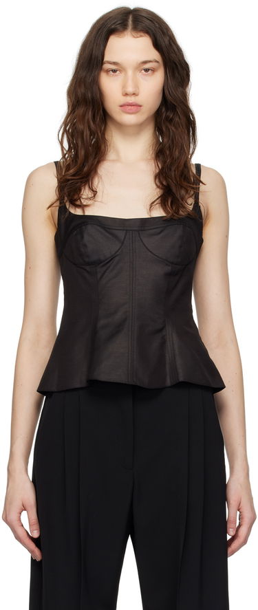 Tielko Stella McCartney Peplum Camisole Čierna | 6T01583DU401, 0