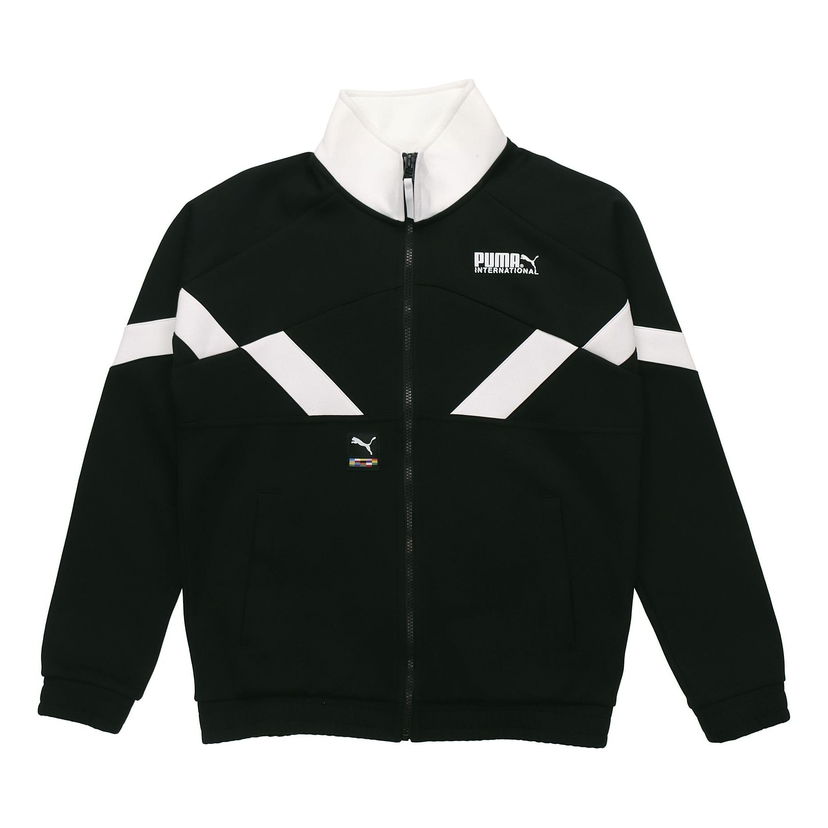 Bunda Puma Logo Stand Collar Track Jacket Čierna | 531339-01