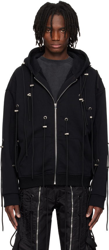 Mikina Who Decides War Who Decides War String Theory Zip-Up Hoodie Čierna | 1110520002SS25, 0
