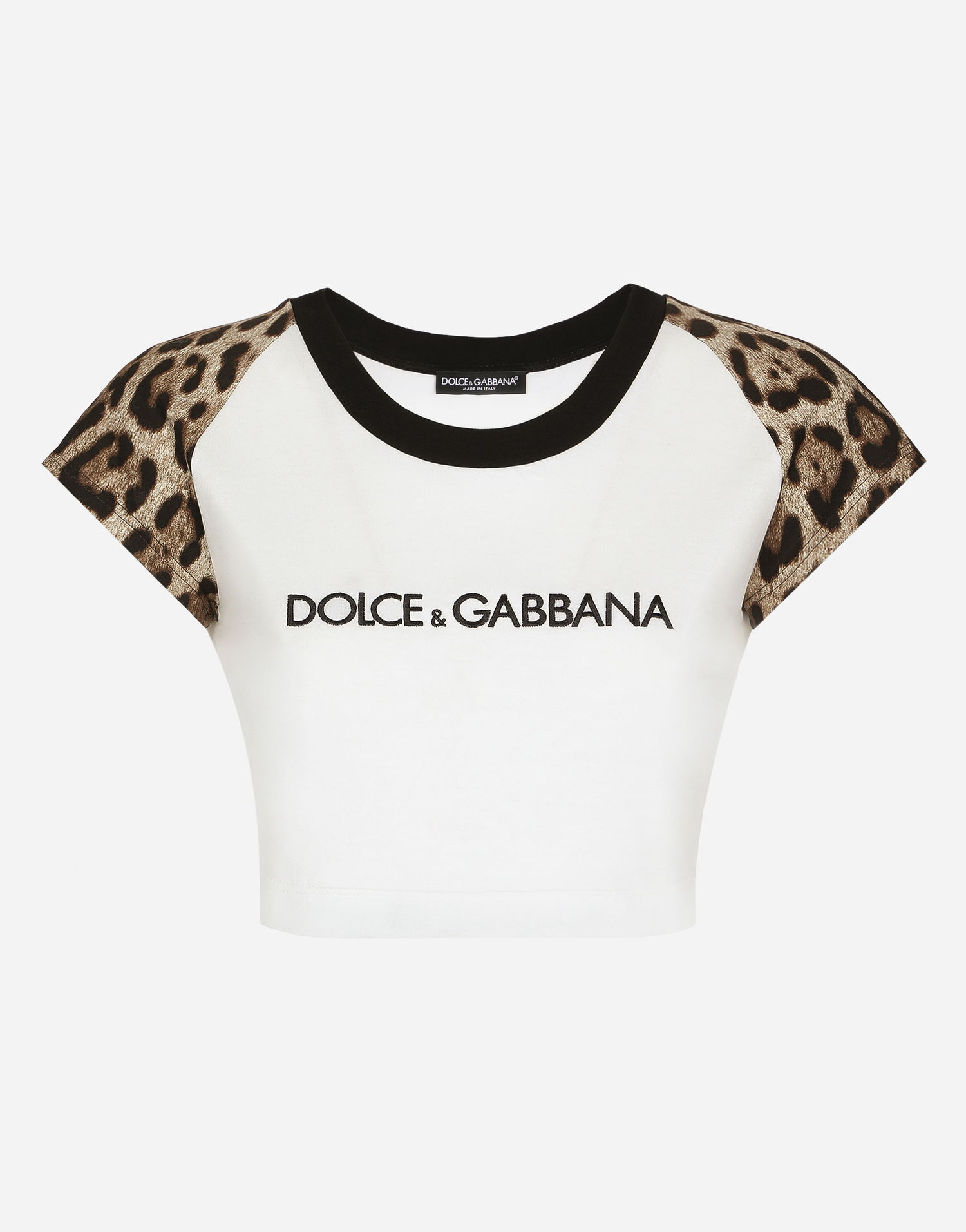 Tričko Dolce & Gabbana Short-sleeved T-shirt With Logo Biela | F8U46ZGDBZVW0111, 0