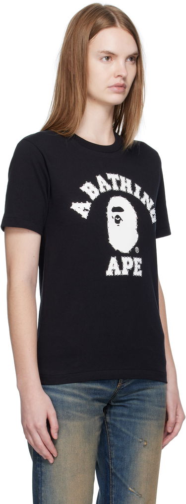 Tričko BAPE Crystal Stone College T-Shirt Čierna | 001TEL302064L, 1