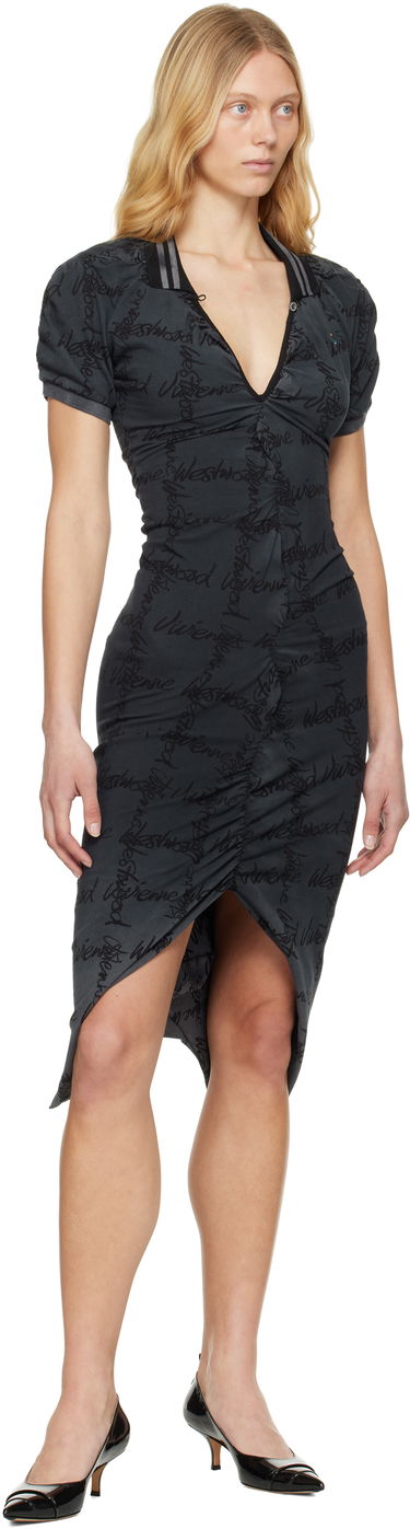 Šaty Vivienne Westwood Vivienne Westwood Pulling Midi Dress Šedá | 1102000Z-J008T-, 3