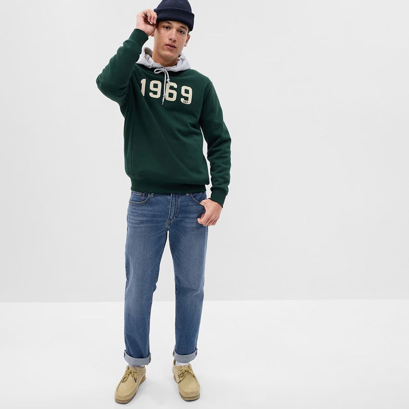 Džínsy GAP Denim Pants Straight Medium Wash Modrá | 709193-00