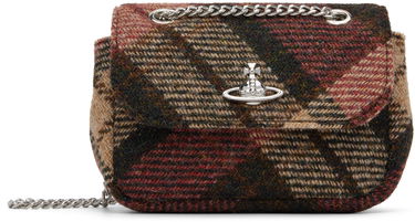 Taška cez rameno Vivienne Westwood Small Tweed Plaid Flap with Chain Strap Rôznofarebný | 5C01000WW-W018D-, 0