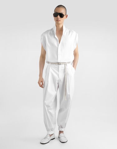 Košeľa Dolce & Gabbana Dolce & Gabbana Silk Twill Short Sleeve Shirt Biela | G5NJ4TFU10SW0800, 1