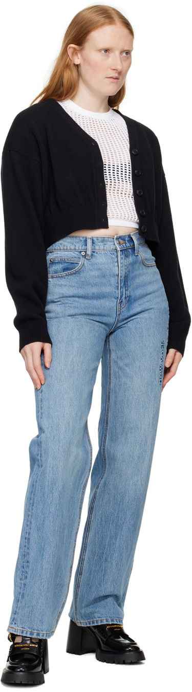 Sveter Alexander Wang Cropped Cardigan Čierna | 4KC2243005, 3