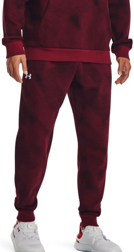 Nohavice a džínsy Under Armour Kalhoty Rival Fleece Vínová | 1379777-600, 0