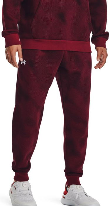Nohavice a džínsy Under Armour Kalhoty Rival Fleece Vínová | 1379777-600, 0