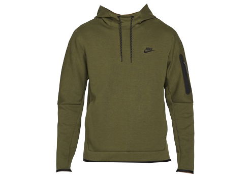 Mikina Nike Tech Fleece Pullover Hoodie Zelené | DD5174-222, 0