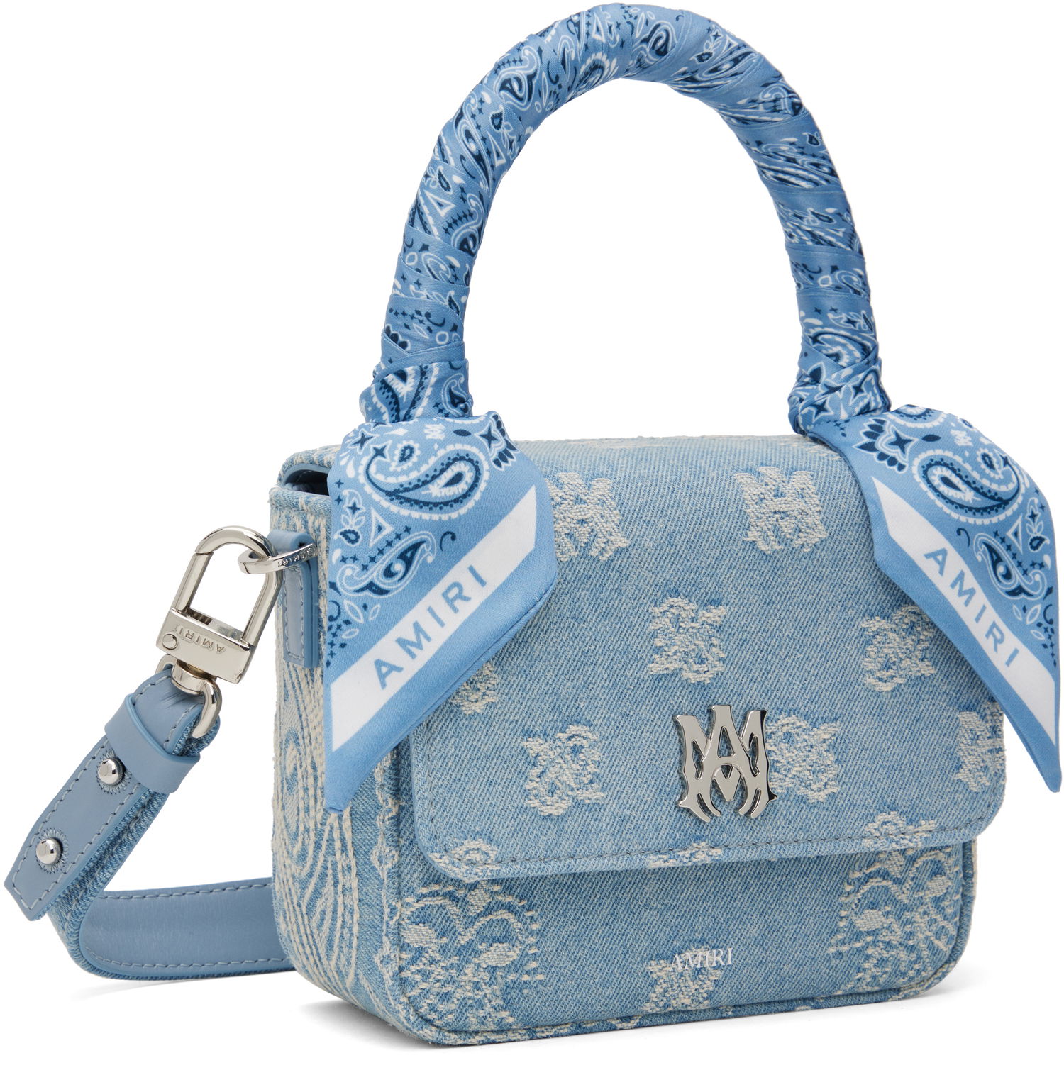 Tote bag AMIRI Denim Micro Handbag Modrá | AWBGTH1037, 1