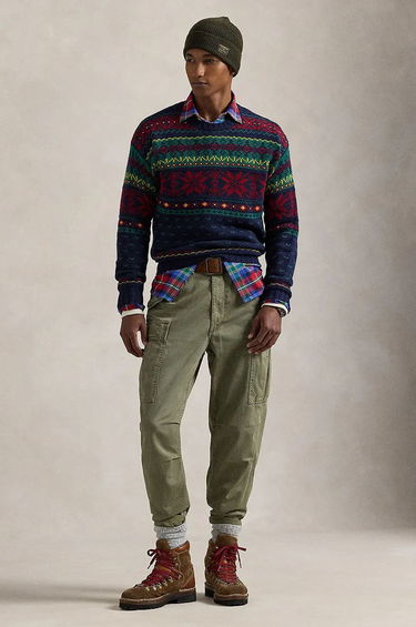 Sveter Polo by Ralph Lauren Fair Isle Wool Sweater Modrá | 710949297, 2