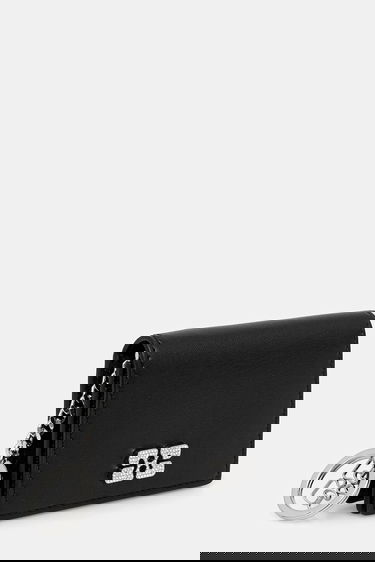 Peňaženka GANNI GANNI Flap Card Holder Strass Čierna | A6395, 1
