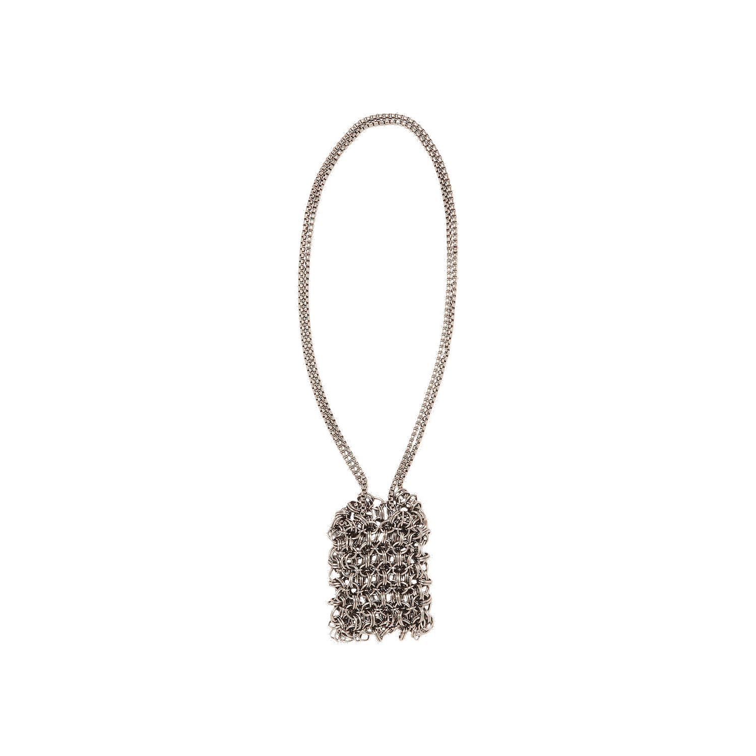 Taška cez rameno MARTINE ALI GOAT Exclusive Chainmail Double Strap Bag In Gunmetal Metalická | MA226162401 HSG, 0