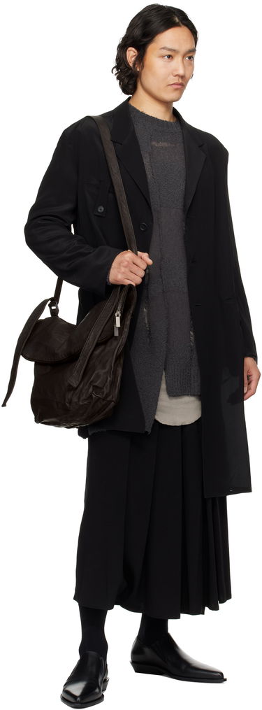 Taška cez rameno Yohji Yamamoto YOHJI YAMAMOTO Flap Leather Shoulder Bag Čierna | HP-I02-770, 3