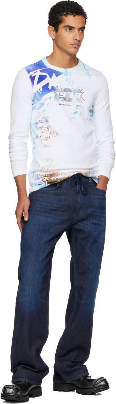 Tričko Diesel Long Sleeve Abstract Graphic T-shirt Rôznofarebný | A19435-0JEAI-141A, 3