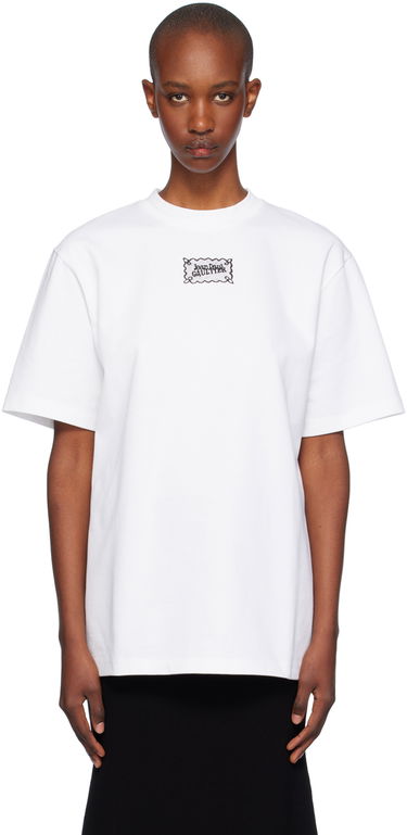 Tričko Jean Paul Gaultier Gaultier Oversized Lace Label Tee Biela | 24/31-F-TS090I-J055-0100, 0