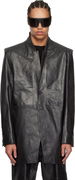 Rick Owens Hollywood Lido Leather Jacket