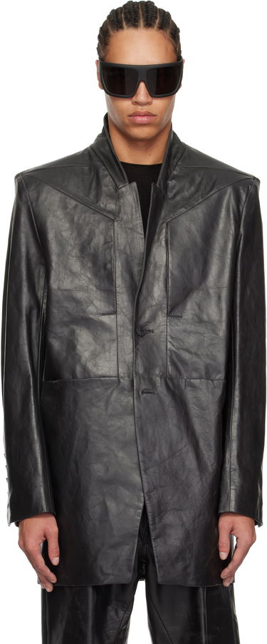 Bunda Rick Owens Rick Owens Hollywood Lido Leather Jacket Čierna | RU01E5753 LTP, 0
