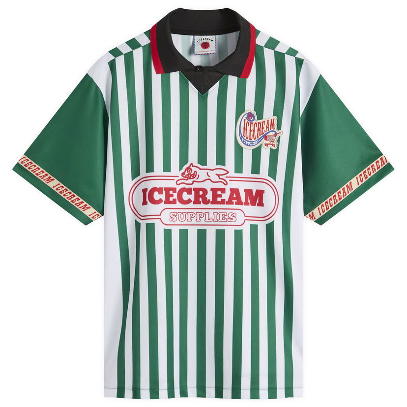 Dres BBC IceCream Striped Football Jersey, Size Large Zelené | IC25324-GRN
