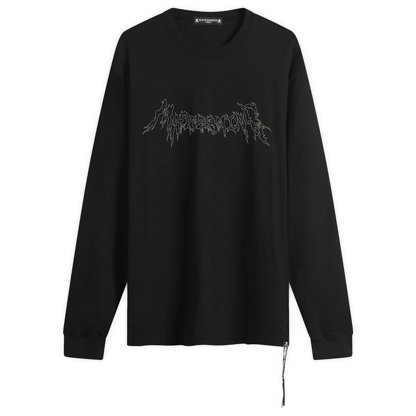 Tričko Mastermind WORLD MASTERMIND WORLD Beaded Long Sleeve T-Shirt Čierna | MW25S15-TS070-011