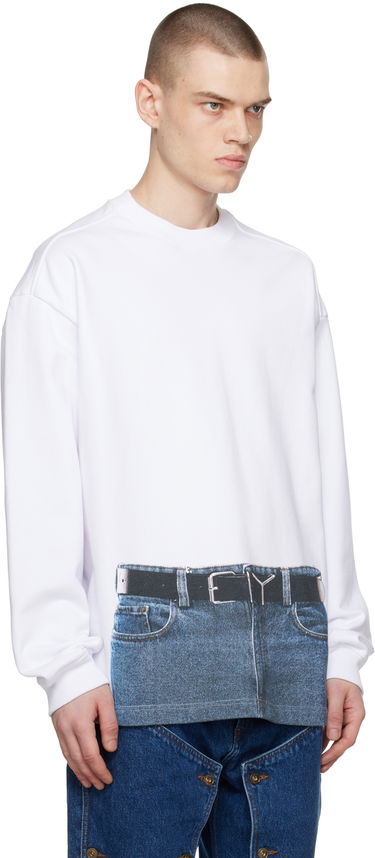 Sveter Y/PROJECT Jean Paul Gaultier Edition Printed Sweatshirt Biela | YPJPGSWEAT3-S24, 1
