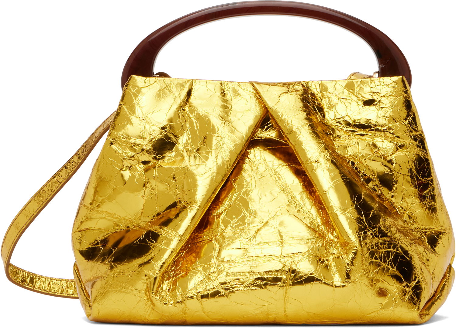 Kabelka Dries Van Noten Dries Van Noten Leather Top Handle Bag Metalická | 251-011524-207, 0
