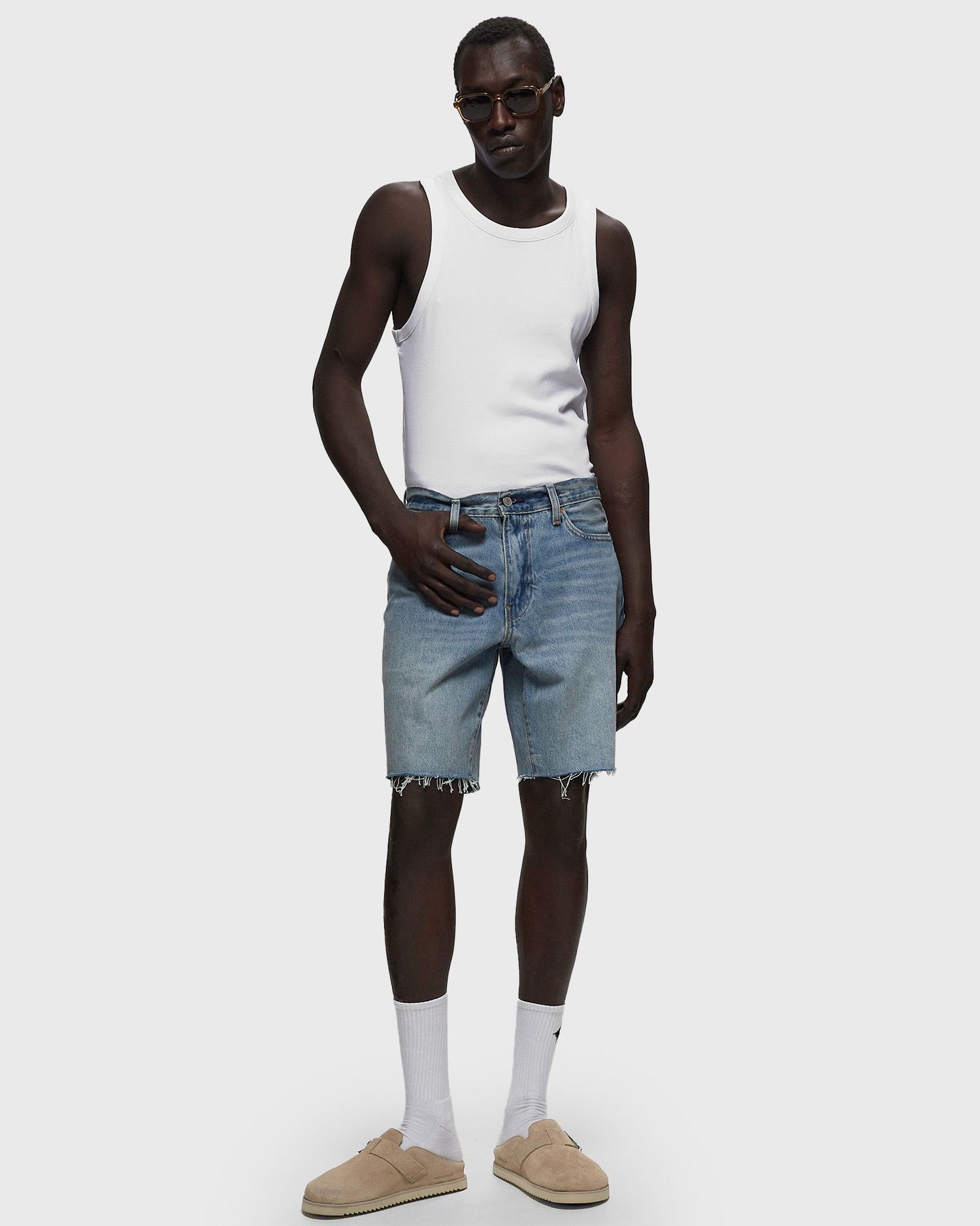 Šortky Levi's Blue 468 Stay Loose Denim Modrá | A8461-0005, 1