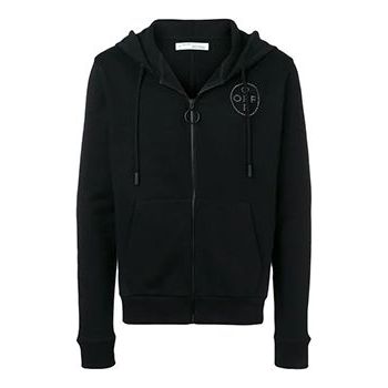 Mikina Off-White Off-White Embellished Logo Hoodie Čierna | OMBE001R190030101008, 0