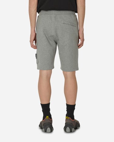 Šortky Stone Island Garment Dyed Cotton Fleece Shorts "Melange Grey" Šedá | 801564651 A0M64, 3