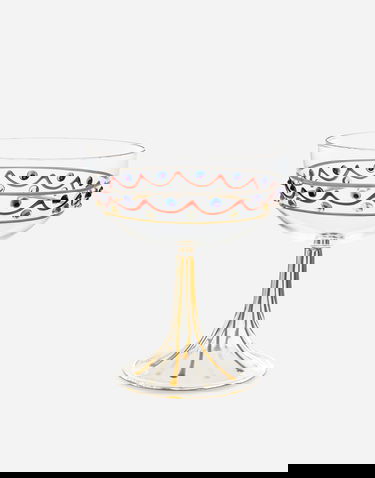 Home decor Dolce & Gabbana Multicolor Decorated Champagne Glass Rôznofarebný | TCB027TCALVUC121, 0