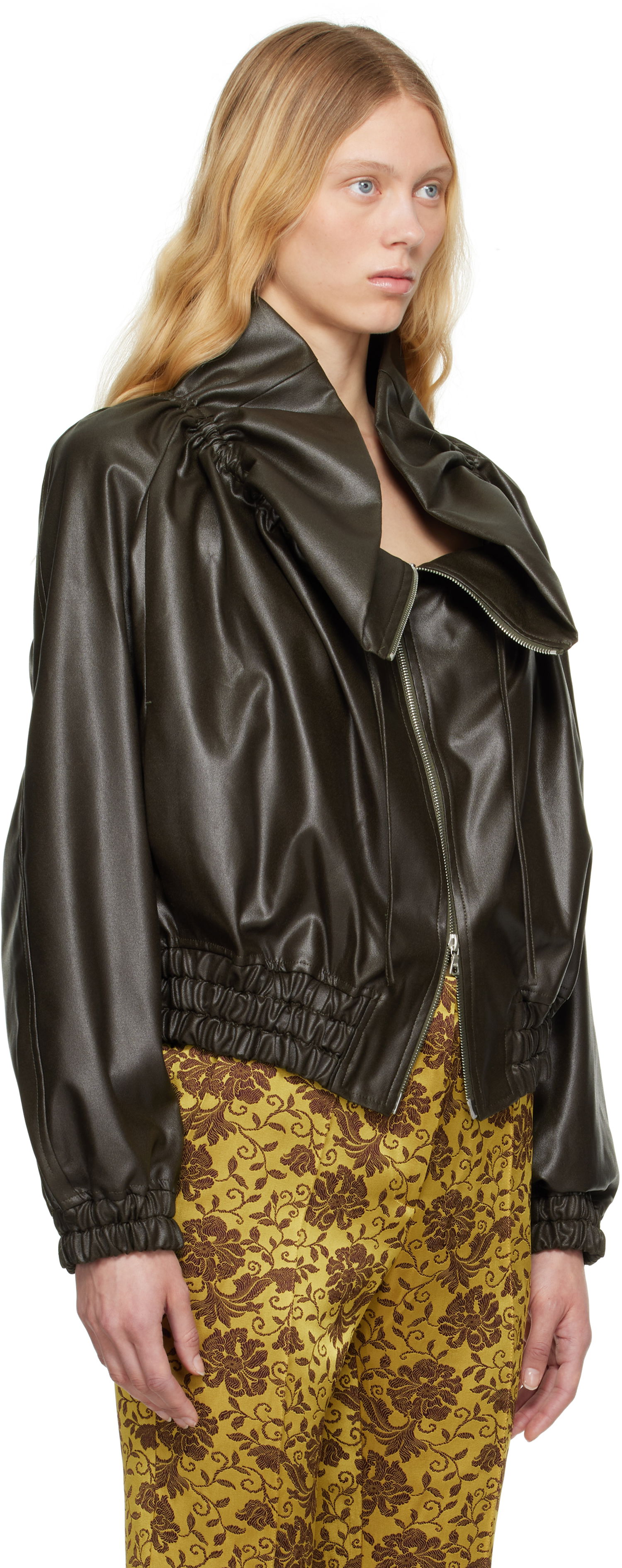 Bomber bunda Dries Van Noten Dries Van Noten Cocoon Bomber Jacket Zelené | 251-010510-1502, 1