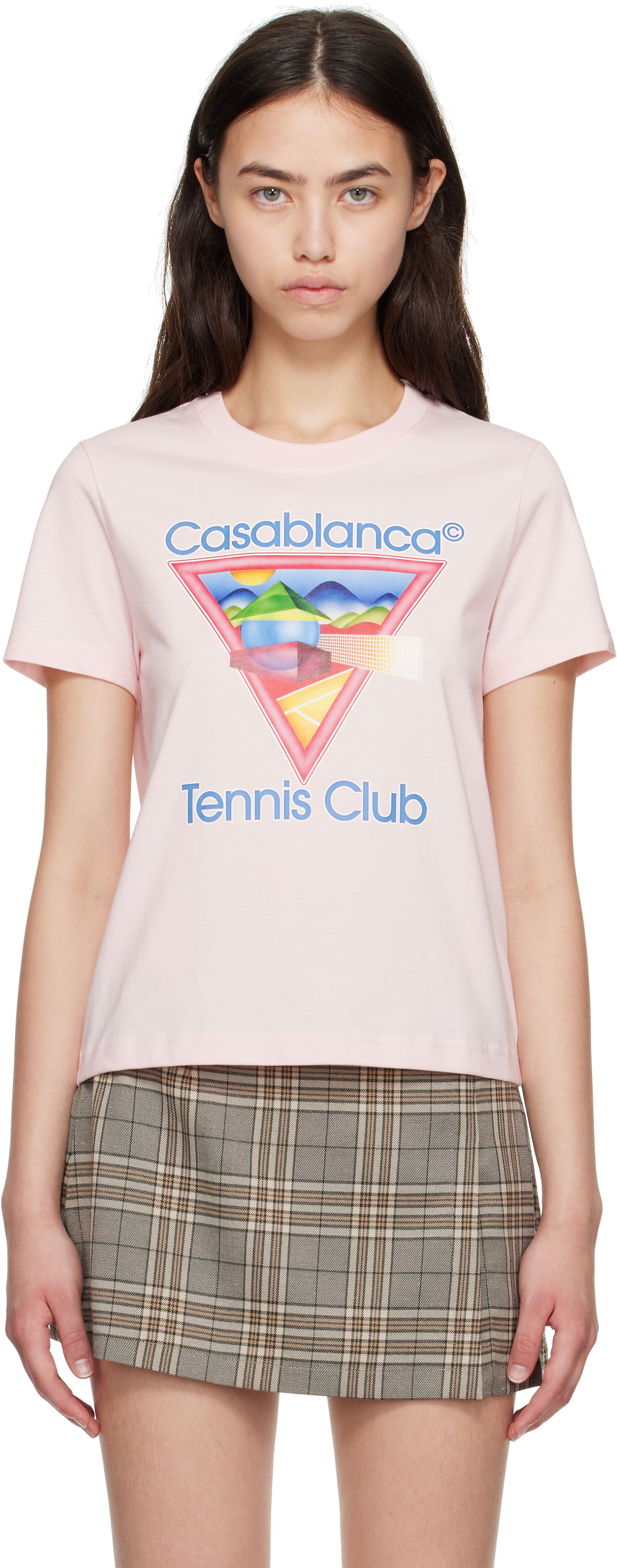 Tričko Casablanca Casablanca Tennis Club T-Shirt Ružová | WPF25-JTS-020-02, 0