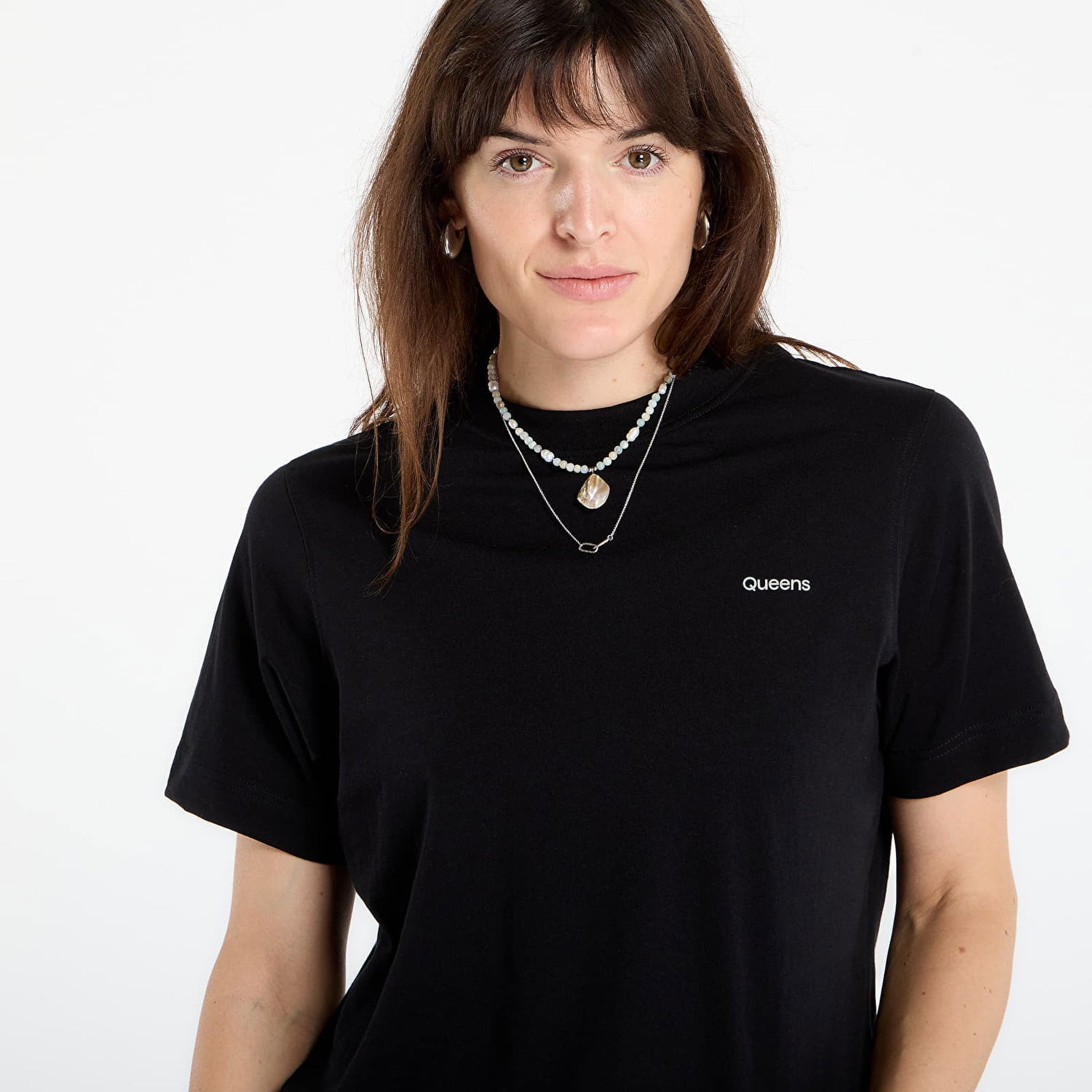 Tričko Queens Queens Essential T-Shirt With Contrast Print 3-Pack Čierna | QNS_085, 1