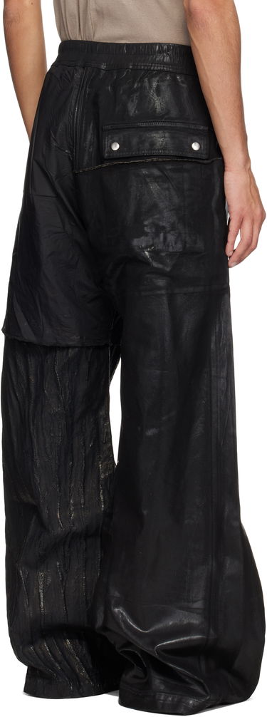 Nohavice Rick Owens Rick Owens DRKSHDW Hollywood Geth Belas Wide Leg Jeans Čierna | DU01E3378 COMW1, 2