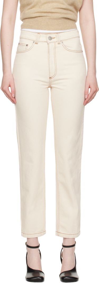 Džínsy AMI AMI Paris Classic Fit Jeans Béžová | FTR031.DE0039, 0
