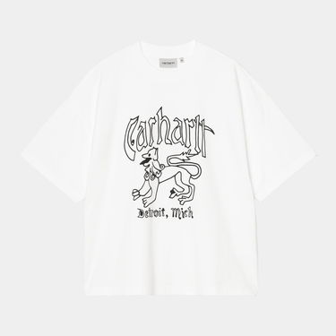 Tričko Carhartt WIP S/S Hackwork T-Shirt heavy stone wash Biela | I035434_9, 0