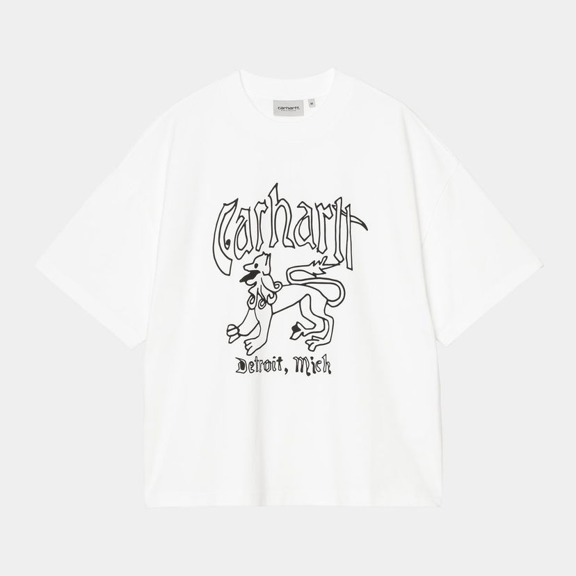 Tričko Carhartt WIP S/S Hackwork T-Shirt heavy stone wash Biela | I035434_9