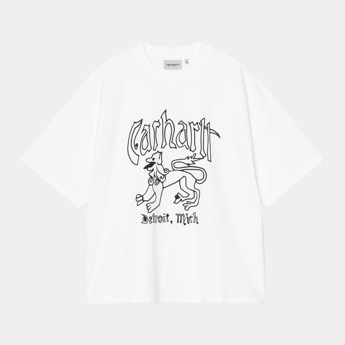 Tričko Carhartt WIP S/S Hackwork T-Shirt heavy stone wash Biela | I035434_9, 0