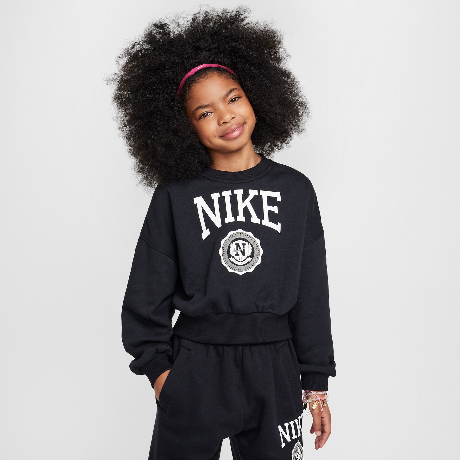 Mikina Nike Sportswear Club Fleece Crewneck Sweatshirt Čierna | HJ3373-010, 1