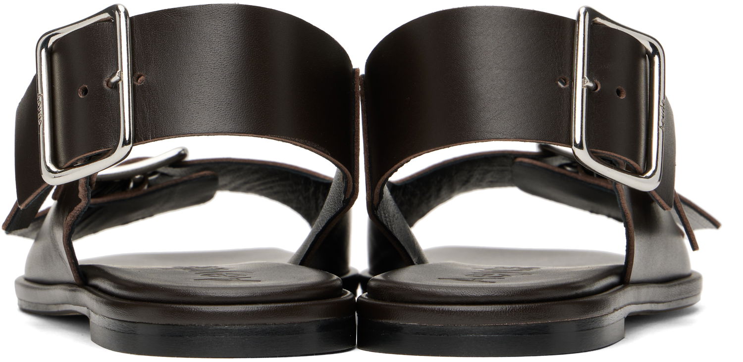 Oblečenie Aeyde Aeyde Thekla Leather Slingback Sandals Hnedá | A11-FS-BRNS08FL65-SS25-953-001, 1