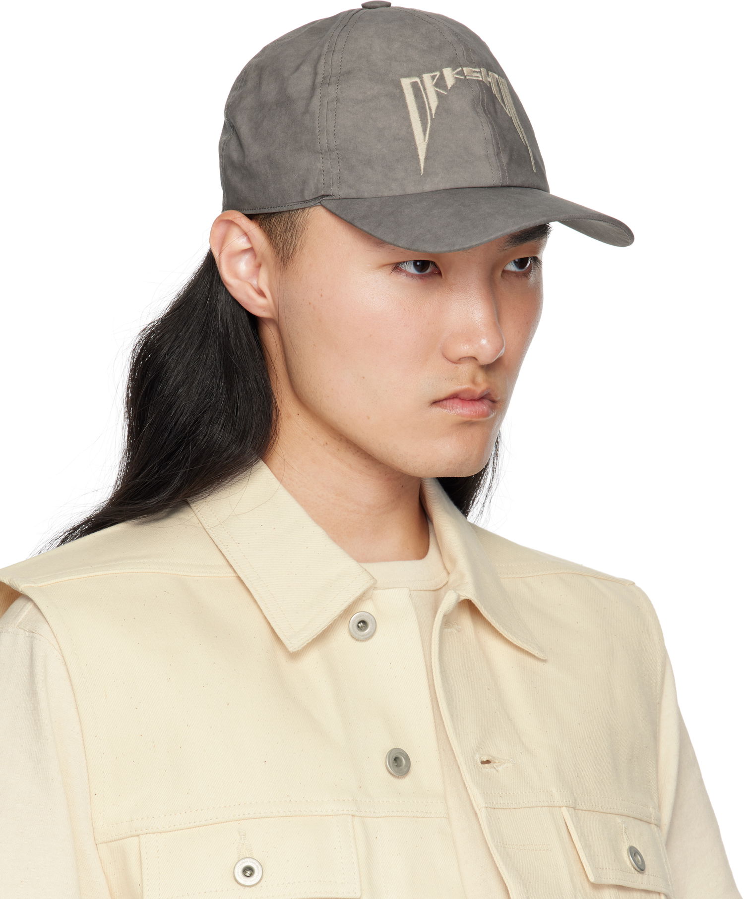 Šiltovka Rick Owens Rick Owens DRKSHDW Hollywood Baseball Cap Šedá | DA01E3478 PFEM10, 1