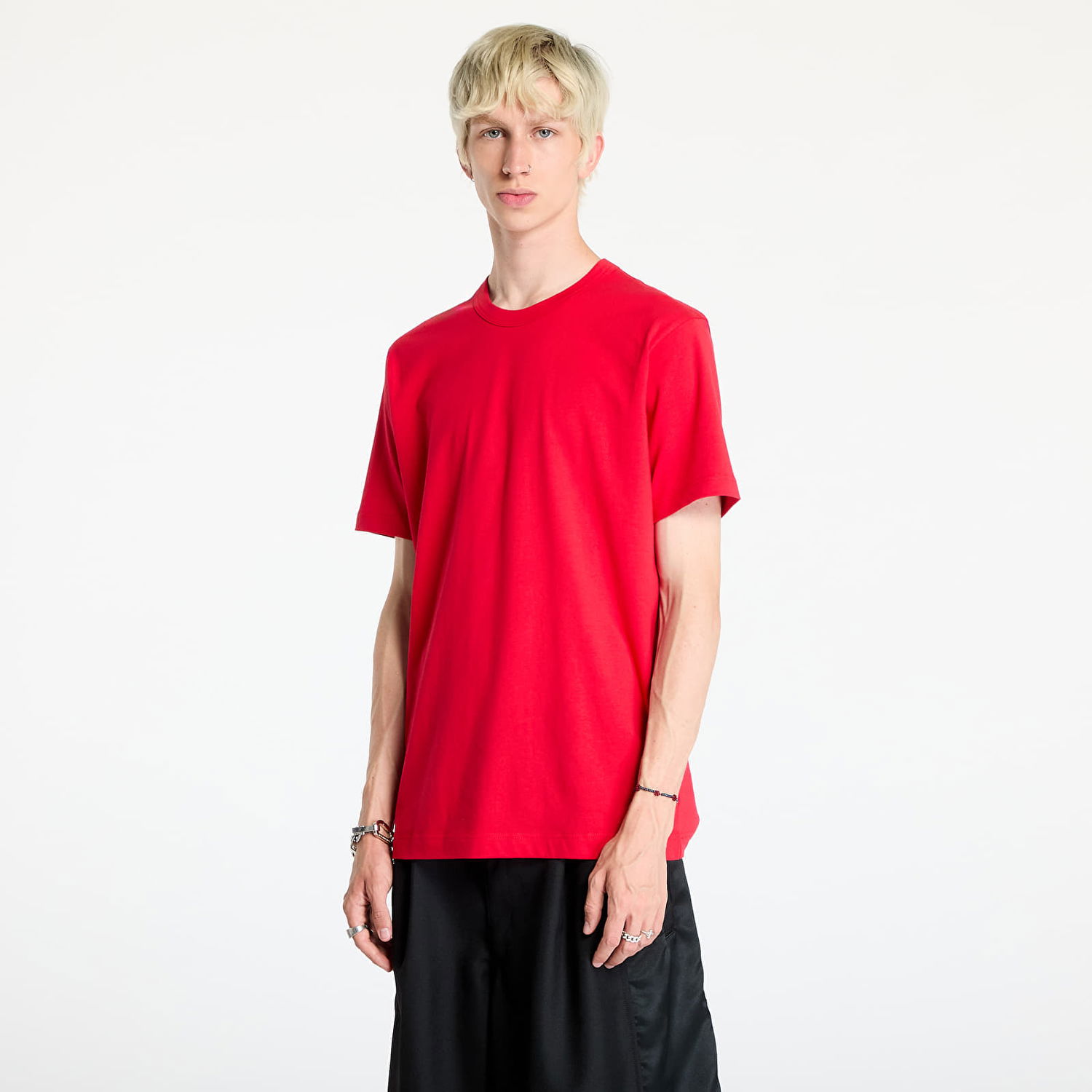 Tričko Comme des Garçons SHIRT Knit T-Shirt Red Červená | FN-T005 Red, 0