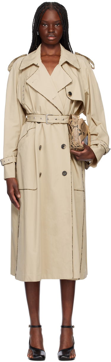 Trenčkot Dries Van Noten Dries Van Noten Piping Trench Coat Béžová | 251-010216-1449, 0