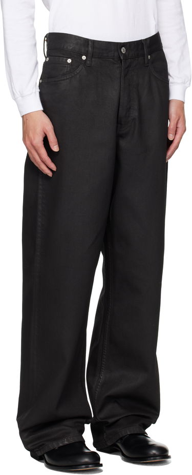 Džínsy Dries Van Noten Dries Van Noten Loose Fit Coated Jeans Hnedá | 252-020927-2383, 4