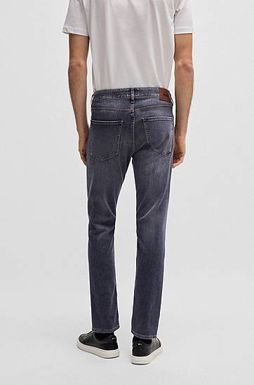Džínsy BOSS Slim-Fit Soft-Touch Denim Jeans Šedá | 50532606, 1