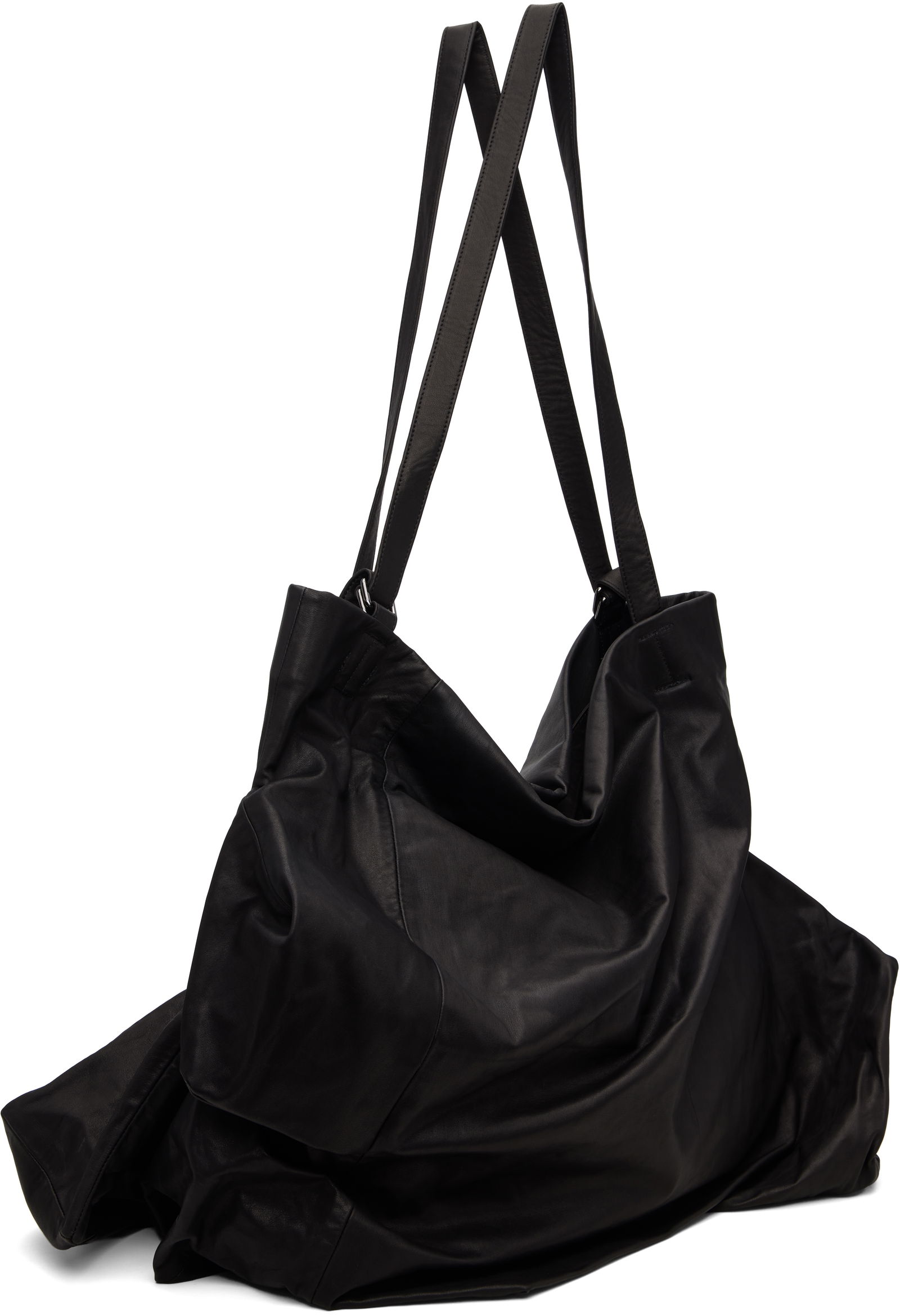Unevenness Leather Tote Bag